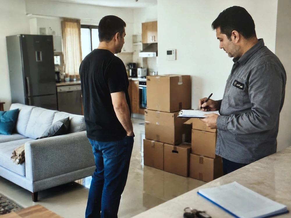 بررسی فوری وسایل باقی‌مانده منزل پیش از تحویل ملک