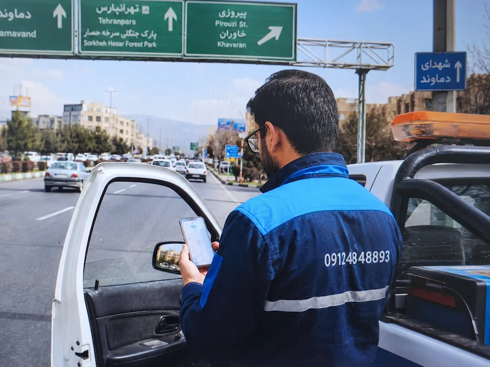 بررسی مسیر اعزام واحد سیار در شرق تهران